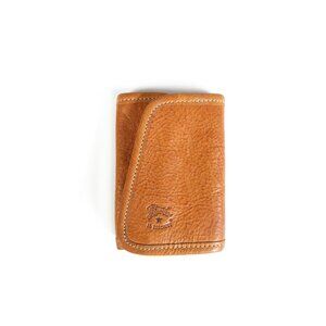 New VTG IL BISONTE Leather W. A. Di Filippo Key Holder Caramel Leather